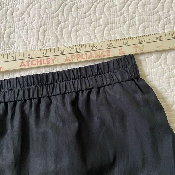 COS Midi Skirt Navy Blue Straight Pencil Elastic Waist Size 6 - Picture 6 of 9